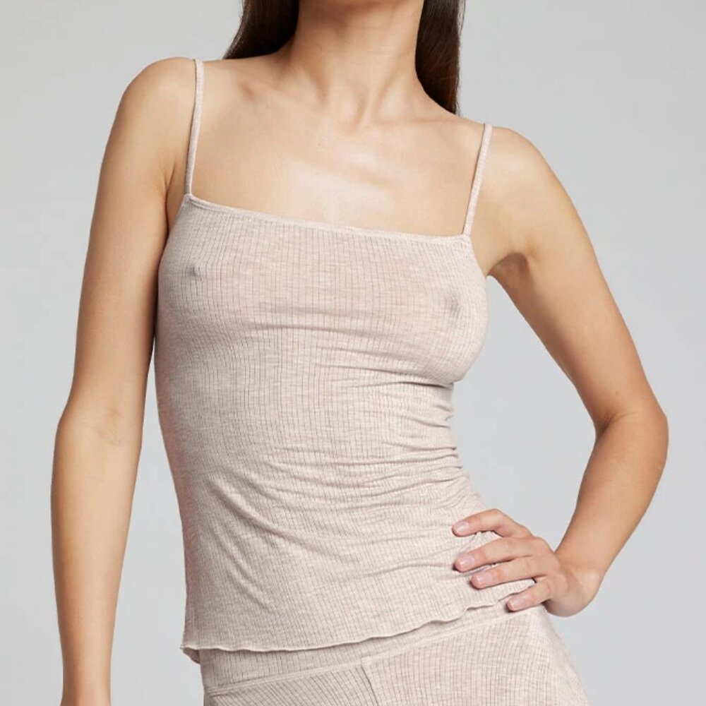 Negative Underwear Whipped Cami in Sand, Size Small